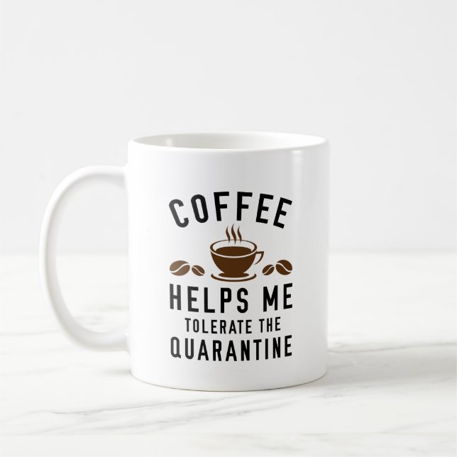 Mug Quarantaine de café (Gauche)