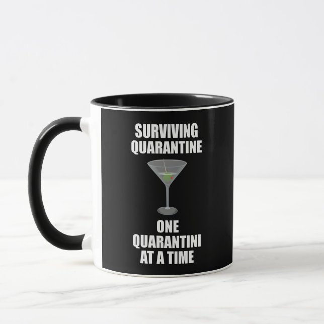 Mug Quarantaine Survivante Un Quarantini À La Fois (Gauche)