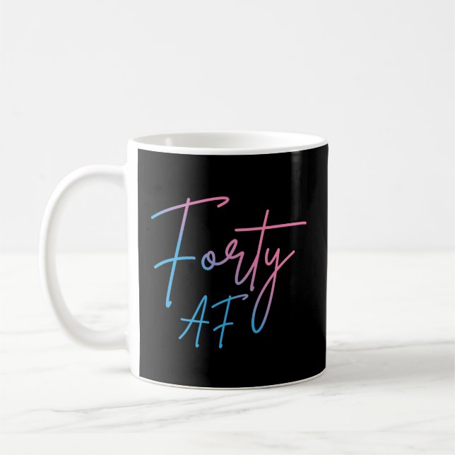 Mug Quarante AF II - Cadeau d'anniversaire (Gauche)