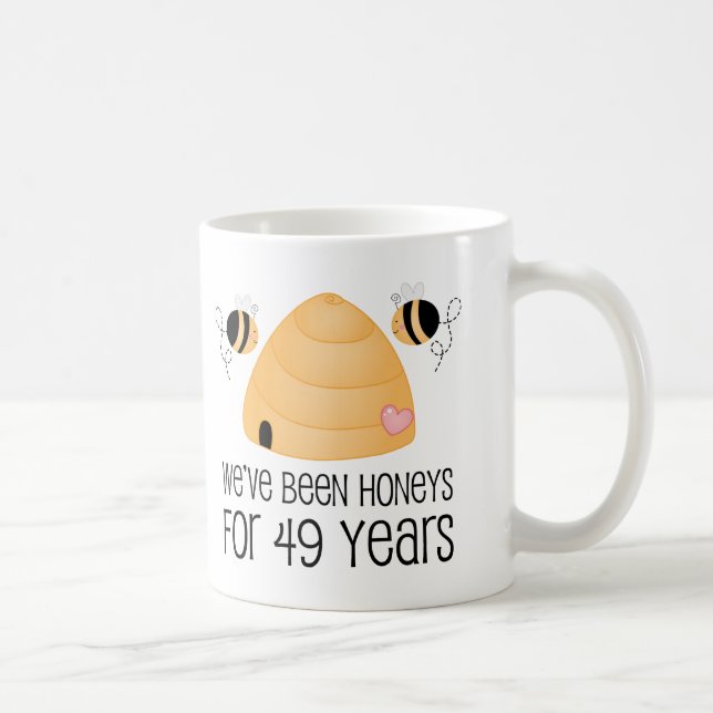 Mug quarante-neuvième Cadeau de couples d'anniversaire (Droite)