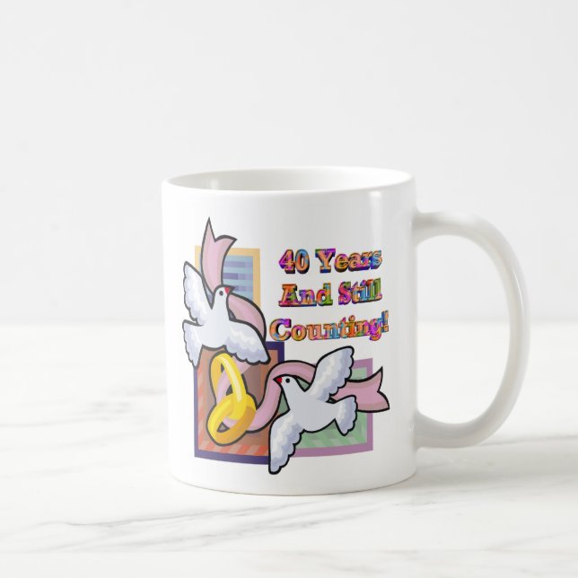 Mug quarantième anniversaire de mariage gw (Droite)