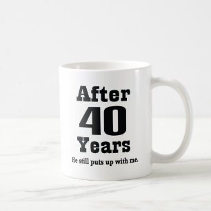 Mug quarantième Anniversaire (drôle)