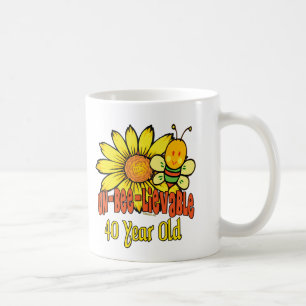 Mug quarantième Cadeaux d'anniversaire