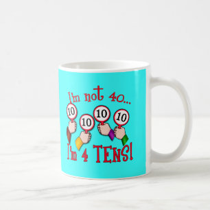 Mug quarantième T-shirt d'humour d'anniversaire