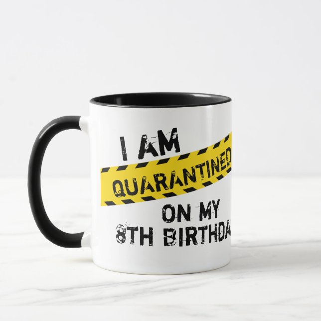 Mug Quarantine Birthday Party, Virtual Birthday (Gauche)