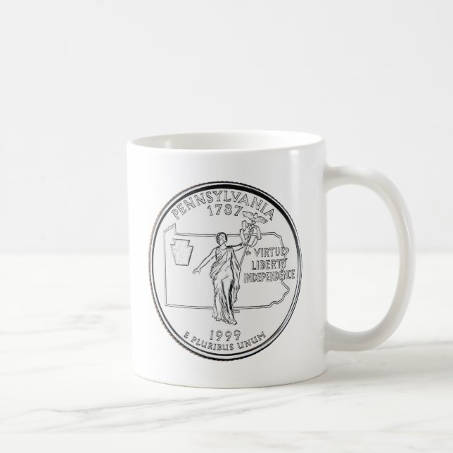 Mug Quarter d'État de Pennsylvanie (Droite)