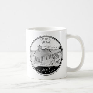 Mug Quartier d'État de l'Iowa Reverse Side Faux