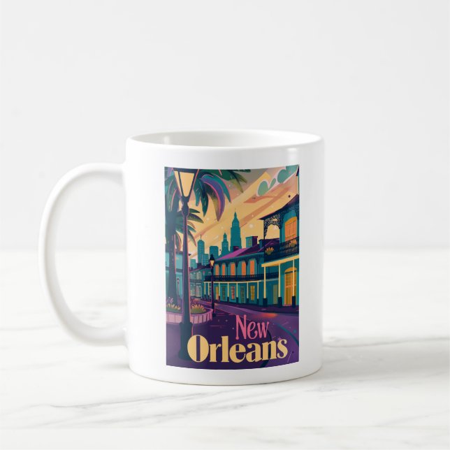 Mug Quartier français de la Nouvelle-Orléans Louisiane (Gauche)
