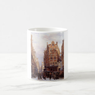 Mug Quartier juif à Amsterdam (Scène Vintage de la vil