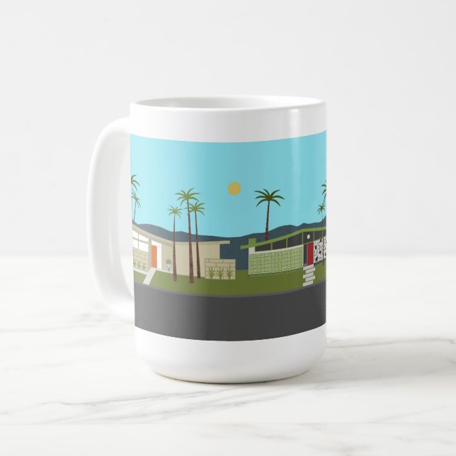 Mug Quartier moderne du milieu du siècle (Devant gauche)