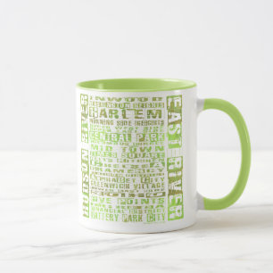 Mug Quartiers de New York Vert