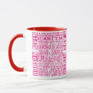 Mug Quartiers NYC Hot Rose