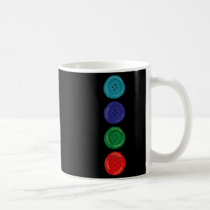Mug Quatre boutons Super Bleu Chat Drôle Halloween Cos