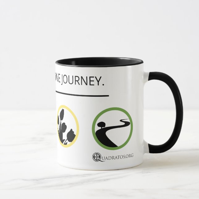 Mug Quatre Chemins. Un Voyage. (Droite)