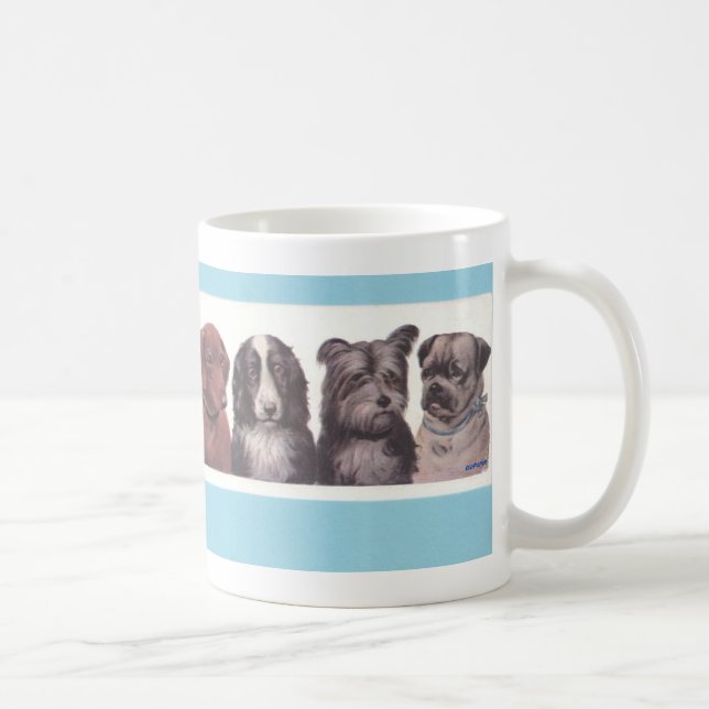 Mug Quatre chiots (Droite)