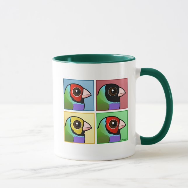 Mug Quatre couleurs Gouldian Finch (Droite)