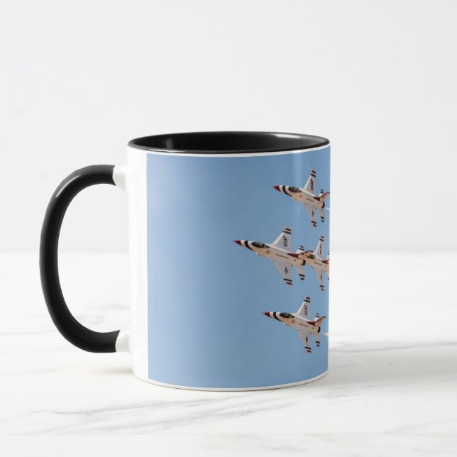 Mug Quatre F-16 Thunderbirds volent en formation rappr (Gauche)