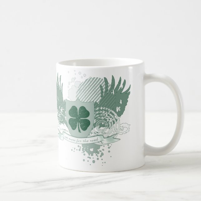 Mug quatre feuilles de trèfle. une de plus pour la rou (Droite)