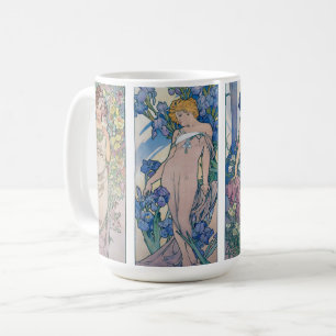 Mug Quatre Fleurs, Alphonse Mucha
