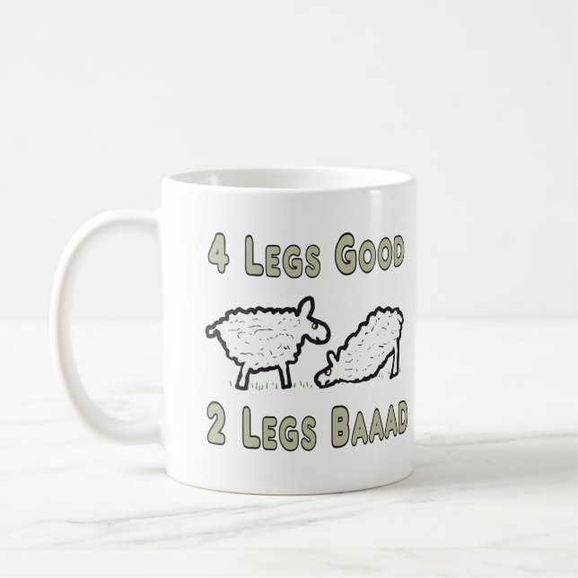 Mug Quatre Jambes Beau Mouton Drôle (Gauche)
