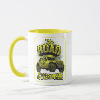 Mug Quatre Roues Motrices La Route Est Partout