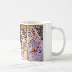 Mug Quatre saisons par Alphonse Mucha