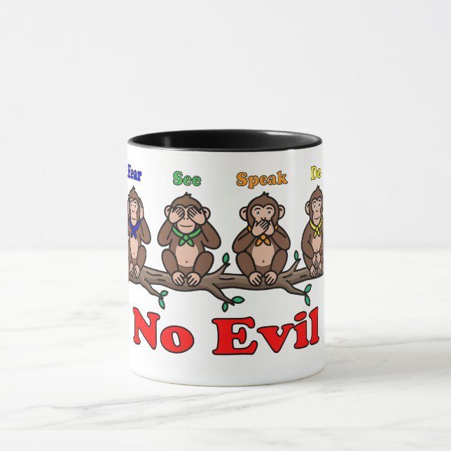 Mug Quatre singes sages (Centre)