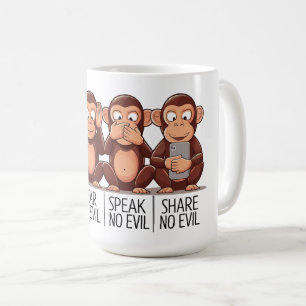 Mug Quatre Singes Sages : Une Touche Moderne