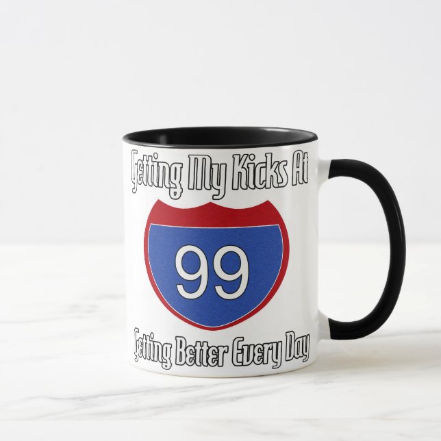Mug Quatre-vingt-dix-neuvième anniversaire de (Droite)