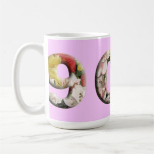 Mug quatre-vingt-dixième Conception florale