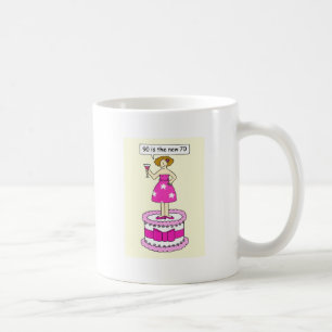 Mug quatre-vingt-dixième L'humour d'anniversaire pour