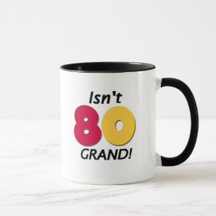 Mug Quatre-vingtième anniversaire grand