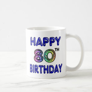 Mug Quatre-vingtième cadeaux d'anniversaire et