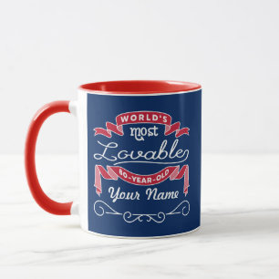 Mug quatre-vingtième De 80 ans le plus aimable du