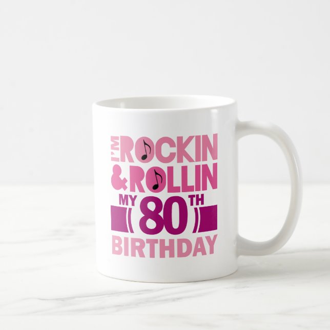 Mug quatre-vingtième Idée de cadeau d'anniversaire (Droite)