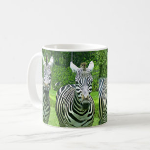 Mug Quatre zèbres dans la lumière du pré
