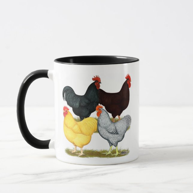 Mug Quatuor de poulet à coq lourd (Gauche)