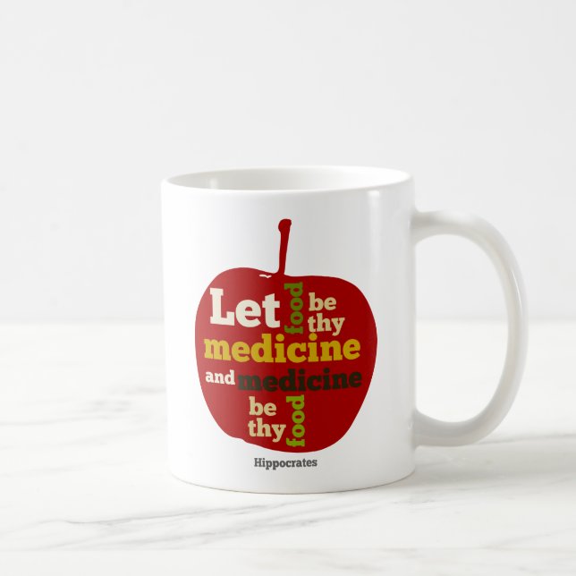 Mug Que la nourriture soit ton médicament APPLE (Droite)