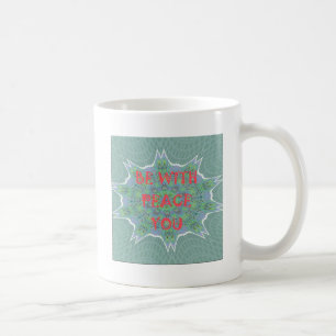 Mug Que la paix soit avec vous Texte d'art graphique i