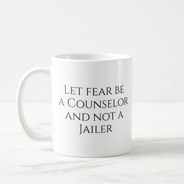 Mug Que la peur soit un conseiller... (Gauche)