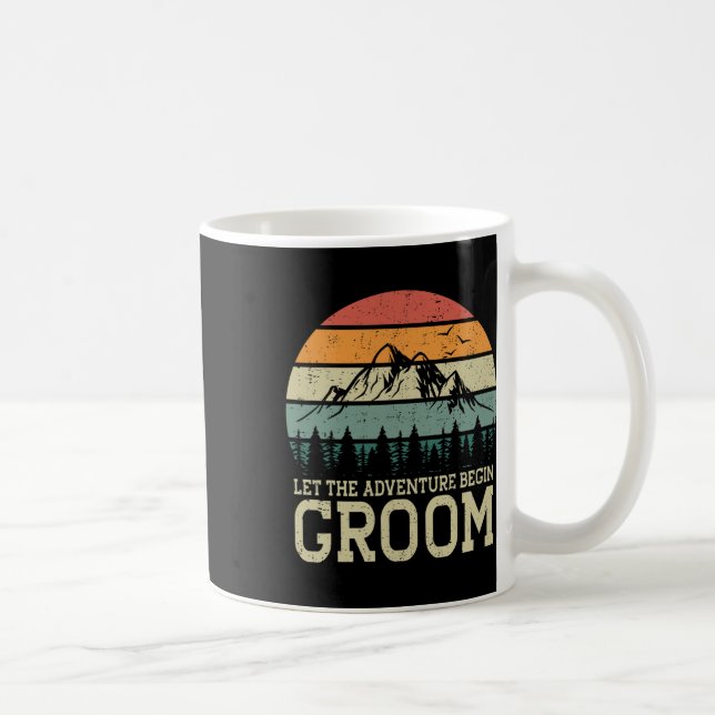Mug Que l'aventure commence Mariés couple (Droite)