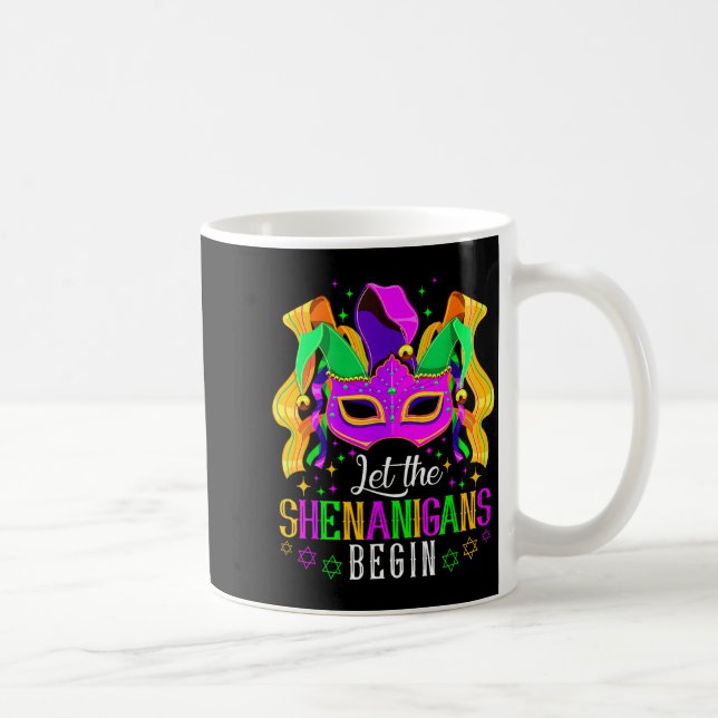 Mug Que les frénésies commencent Bouffon Drôle Mardi G (Droite)