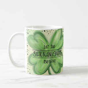 Mug Que les Shenanigans commencent à s'amuser Shamrock