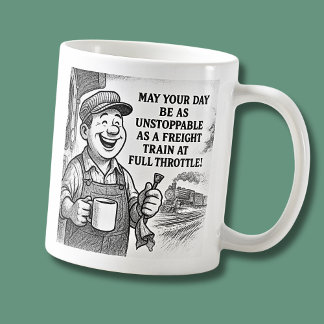Mug Que Votre Journée Soit Aussi Inarrêtable Qu'Un Tra