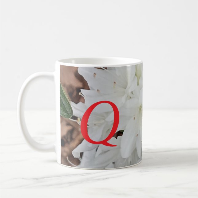 Mug Queen ArborCrosse Initial Mug, "Q" (Gauche)