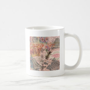 Mug Queen Bee Vintage magnifique collage