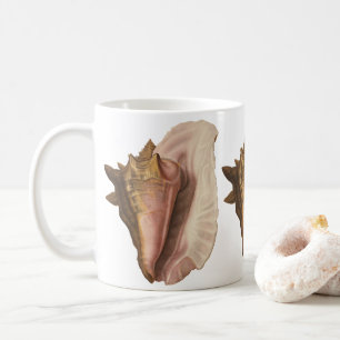 Mug Queen Conch Shell Seashell, Vintage Marine Life