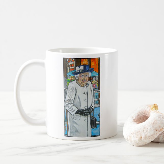 Mug Queen Elizabeth At Paddington Station (Avec donut)