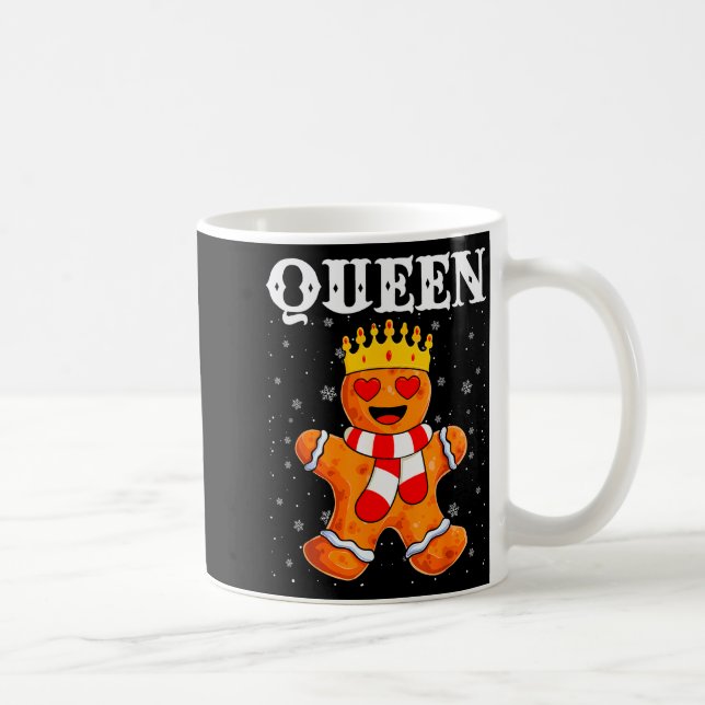 Mug Queen Gingerbread Merry Christmas Matching Family  (Droite)