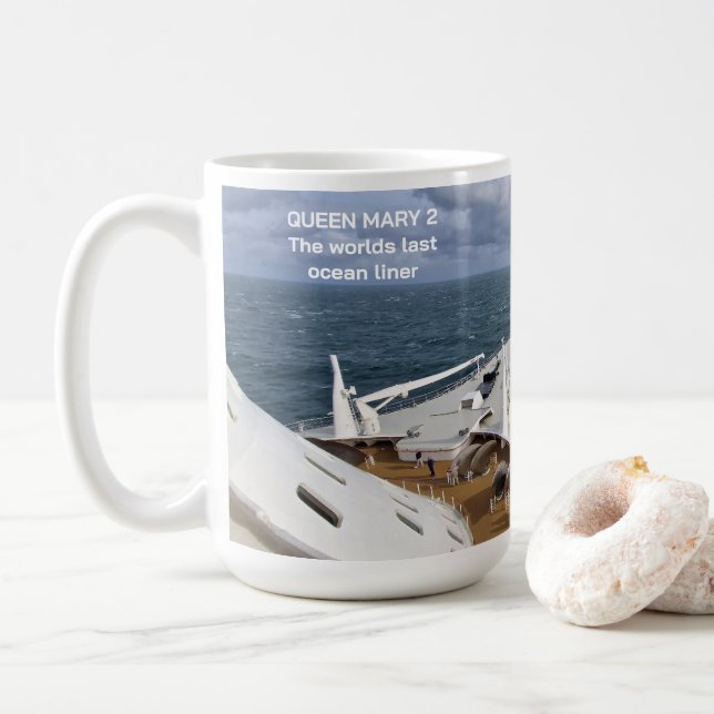 Mug Queen Mary 2 - Boug de lin océanique (Avec donut)
